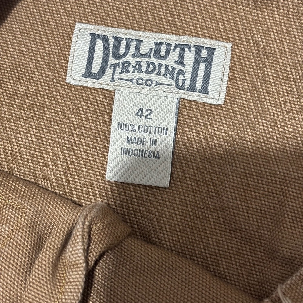 Duluth Trading Co Men’s Flex Fire Hose Shorts Relaxed Fit 9” Brown Outdoors 42 - Picture 3 of 11